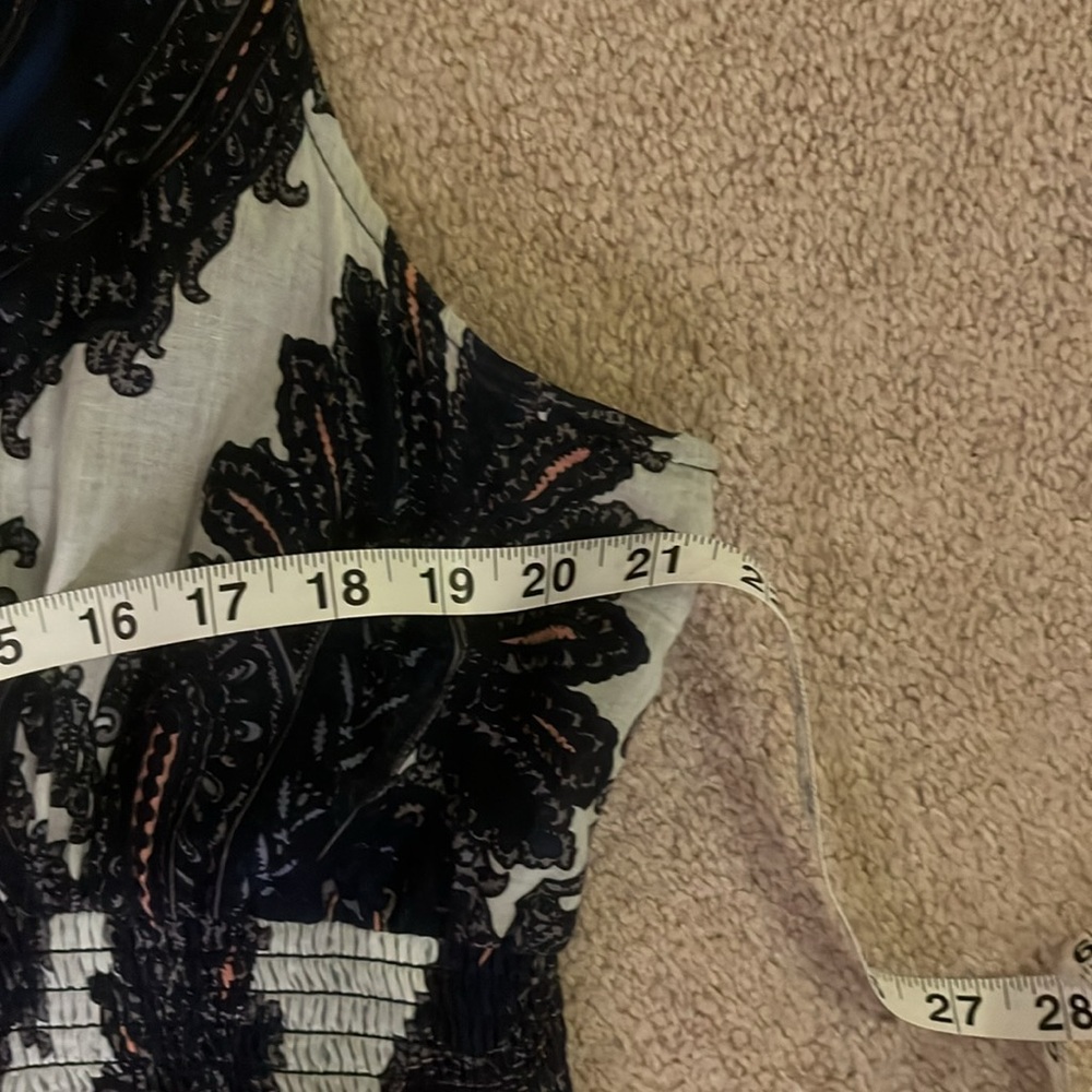 Chelsea and Theodore Blue Paisley Dress XL - Picture 4 of 6